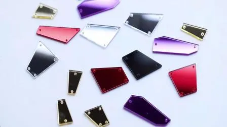 크리스탈 그림 경쟁 정장 크리스탈 레이스 비키니 정장에 대한 아크릴 거울 라인 석에 바느질