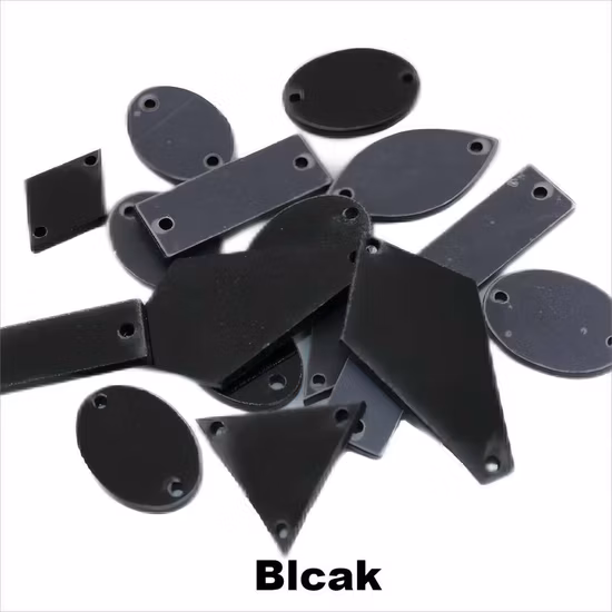 라인스톤에 거울 봉제 플랫백 아크릴 봉제