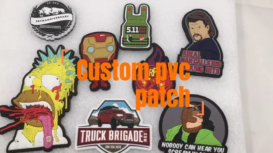 천을 위한 프로모션 PVC 태그 PVC 고무 패치