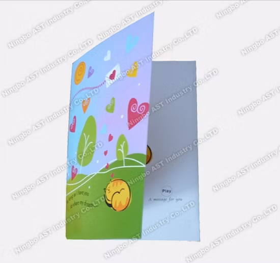 뮤지컬 인사말 카드 LED 엽서 음악 인쇄 카드