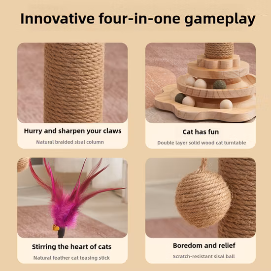 단단한 나무 고양이 보드 고양이 스틱 멀티